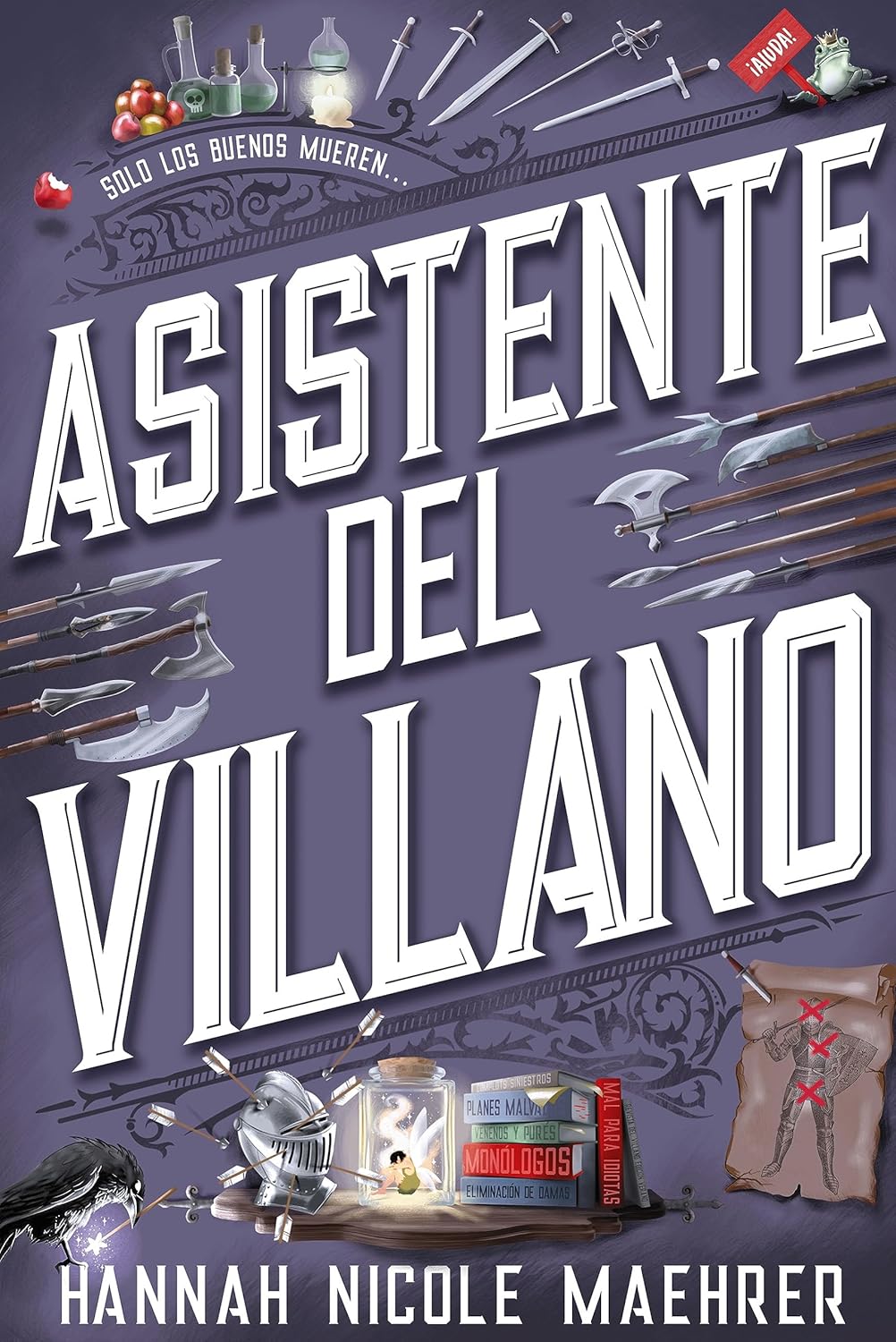 Portada del libro Asistente del Villano Libro 1, novela fantástica romántica.