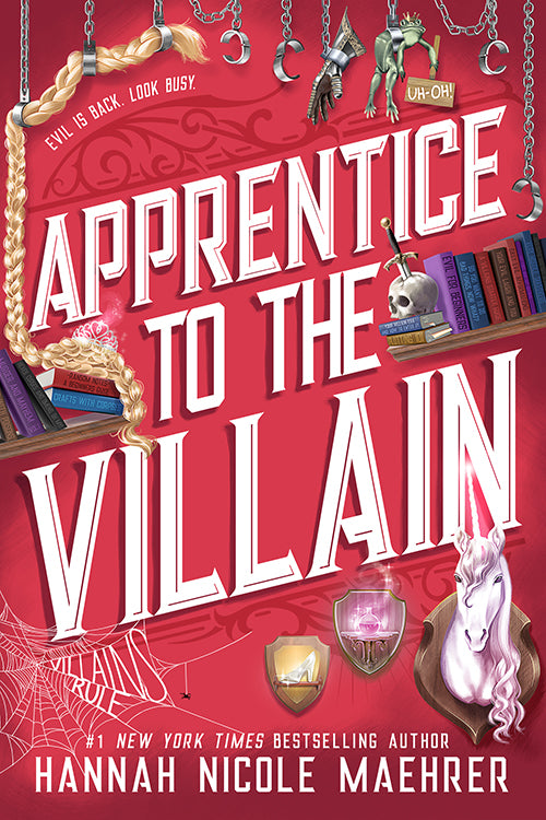 Portada del libro Apprentice to the Villain, novela fantástica romántica.