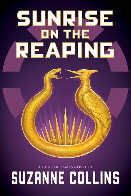 Portada del libro Sunrise of the Reaping A Hunger Games Novel Book 5, novela distópica.