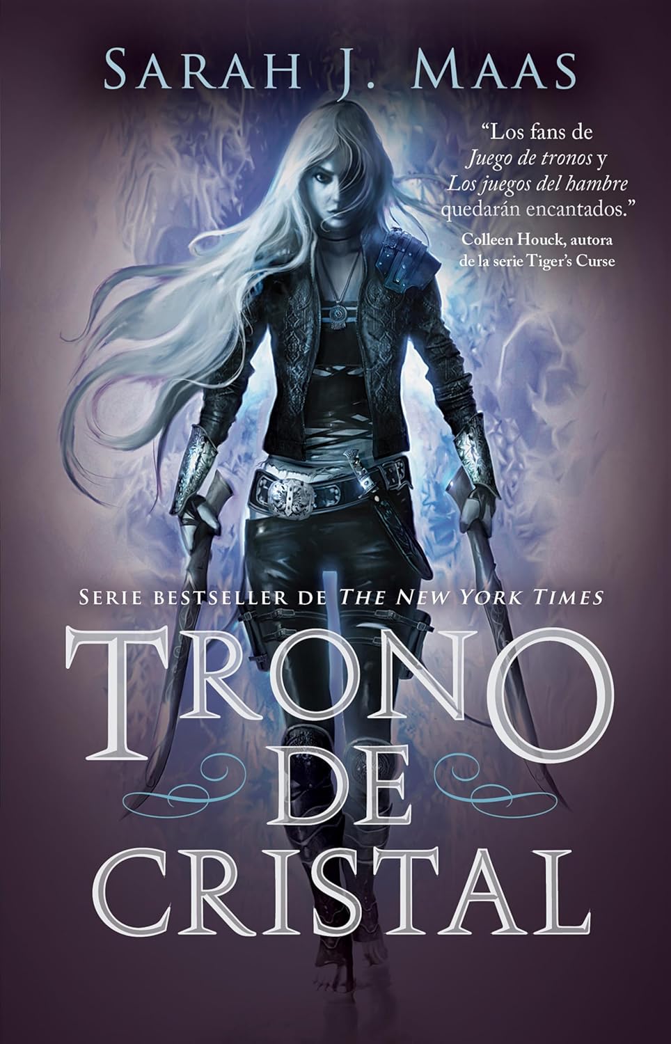Portada del libro Trono de Cristal, novela fantástica.