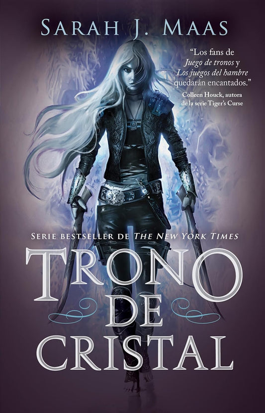 Portada del libro Trono de Cristal, novela fantástica.