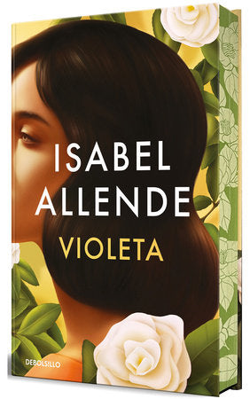 Portada del libro Violeta Violeta edición limitada con bordes pintados, novela contemporánea.